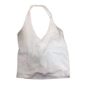Hollister Halter Neck Top In White Size Small